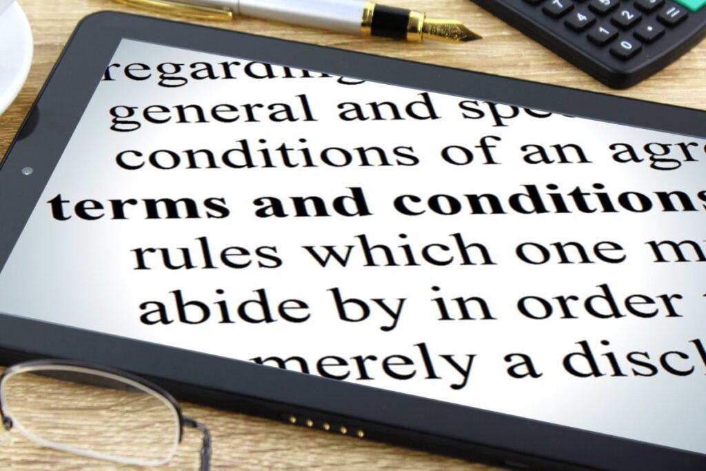 terms and conditions